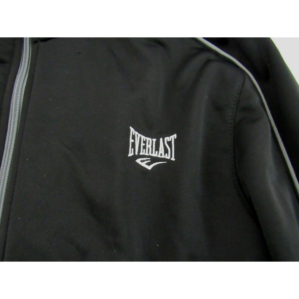 Everlast men's full zip Warm-up jacket Black size Medium L Boxing MMA - Picture 2 of 5
